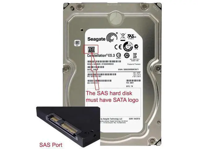 Alt view image 6 of 7 - SFF-8482 29Pin SAS to SATA Adapter Converter, Convert Server 29Pin SAS Hard Drive to Standard 22Pin SATA Motherboard Port