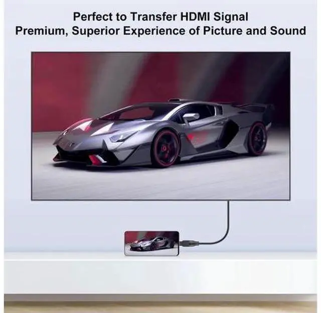 Alt view image 3 of 6 - 2 Pack Gold-Plated Micro HDMI Male to HDMI Female Adapter, 4K 3D ARC Ethernet Supported Micro HDMI to HDMI Converter for Camera Laptop Smartphone