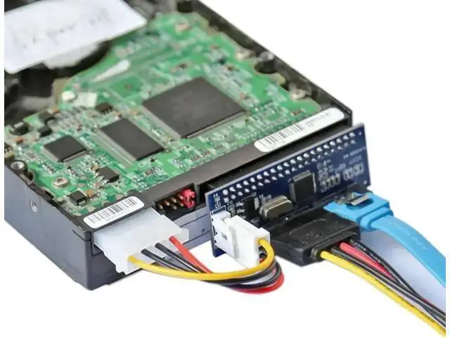 Alt view image 2 of 3 - 3.5 Inch 40-Pin IDE PATA to SATA Converter Add-On Card, Convert Desktop IDE Hard Drive & DVD Burner to Standard 7Pin SATA Motherboard Interface