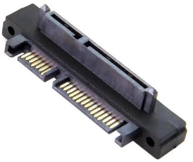 Alt view image 5 of 7 - 90 Degree Up Angled SATA 22Pin Male to Female Gender Changer Adapter for 2.5/3.5 Inch HDD & SSD