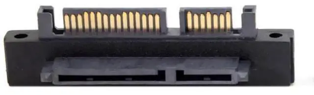Alt view image 7 of 7 - 90 Degree Up Angled SATA 22Pin Male to Female Gender Changer Adapter for 2.5/3.5 Inch HDD & SSD