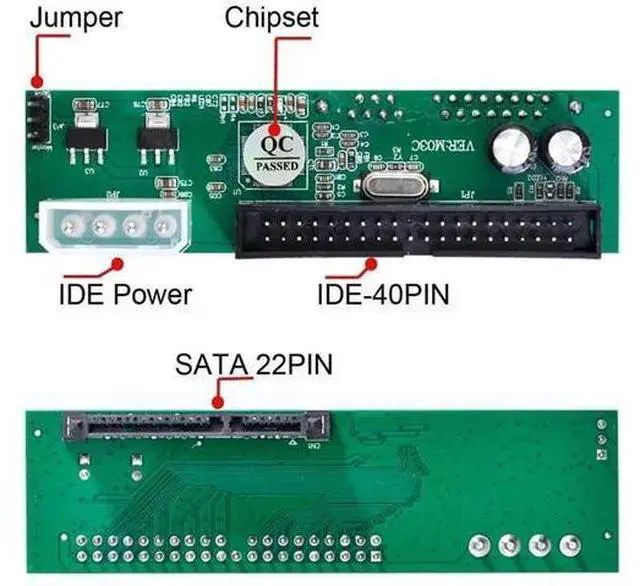 Alt view image 3 of 7 - 2.5/3.5 Inch SATA HDD to 44Pin IDE/PATA Motherboard Converter Adapter Card