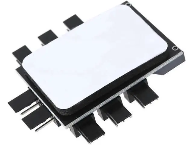Alt view image 2 of 4 - 8-Way PC Fan Speed Controller Hub with 7V/12V Switch, SATA Powered 1-to-8 Splitter for 3Pin/4Pin Case Fans PCB Adapter