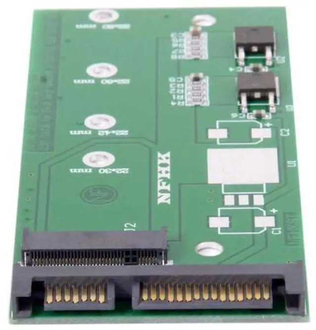Alt view image 2 of 6 - M.2 NGFF B/M Key SATA SSD to 2.5 Inch SATA PCBA Converter Adapter, Only Supports SATA M.2 Drives, Not Compatible with NVMe M-Key SSDs for Desktop Storage Upgrade