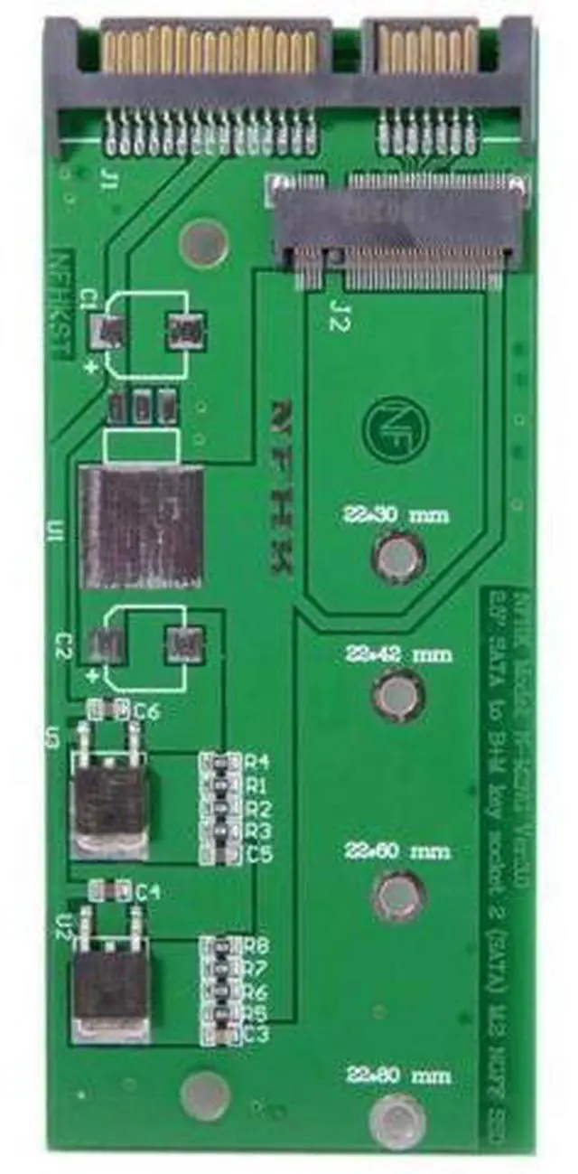 Alt view image 4 of 6 - M.2 NGFF B/M Key SATA SSD to 2.5 Inch SATA PCBA Converter Adapter, Only Supports SATA M.2 Drives, Not Compatible with NVMe M-Key SSDs for Desktop Storage Upgrade