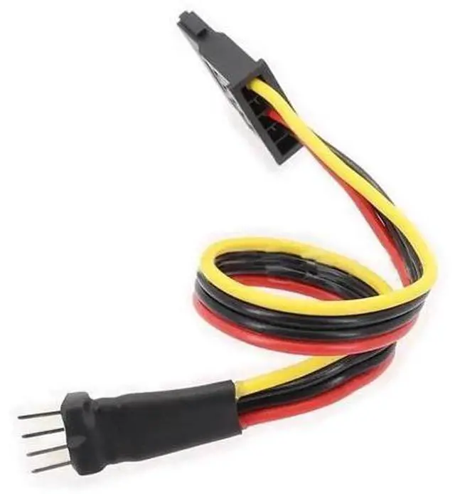Alt view image 2 of 6 - FDD Small 4Pin Male to 15Pin SATA Female Power Cable, 18AWG Floppy Drive Power Adapter Cord