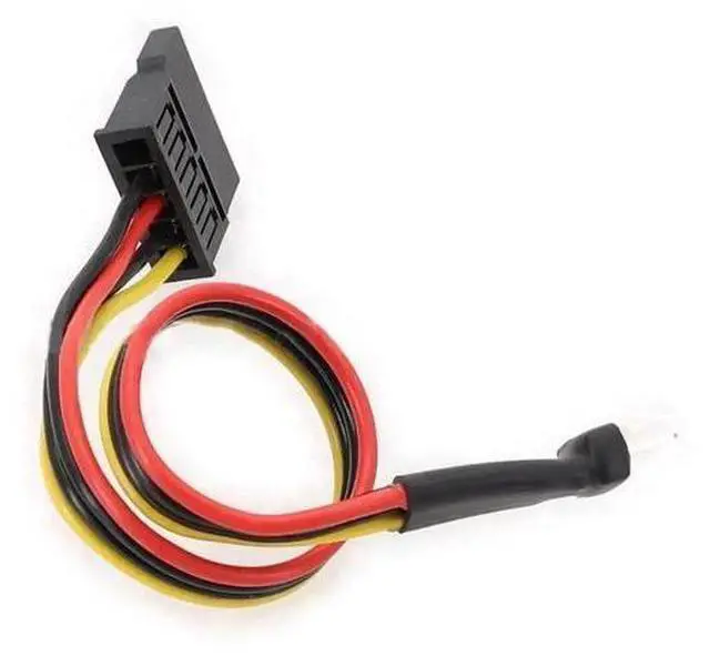 Alt view image 3 of 6 - FDD Small 4Pin Male to 15Pin SATA Female Power Cable, 18AWG Floppy Drive Power Adapter Cord
