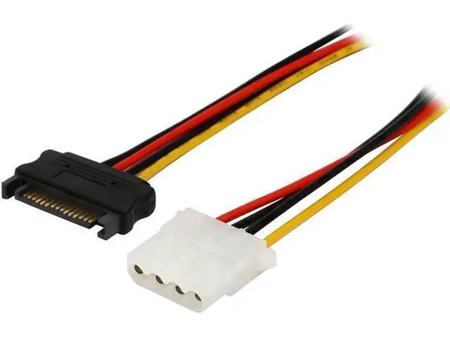 Alt view image 2 of 2 - 12 Inch SATA Male to 4 Pin Molex LP4 Female Power Adapter Cable, IDE Power Converter for HDD and DVD Drives