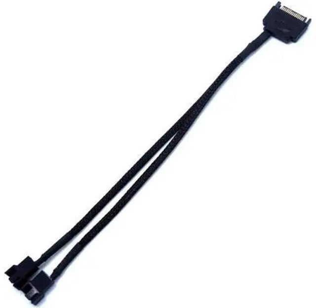 Main image of 1 to 2 SATA to 3/4 Pin Fan Adapter Cable, Motherboard Fan Extension Cord