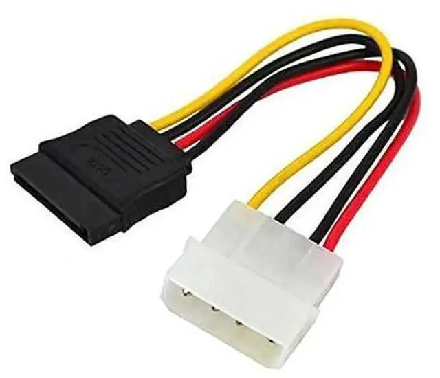 Alt view image 4 of 6 - 2.5" to 3.5" Metal HDD Mounting Bracket with IDE 4P to SATA 15P & SATA 3.0 Cables, Black Hard Drive Adapter for Desktop & Server SSD/HDD