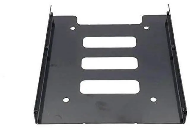 Alt view image 5 of 6 - 2.5" to 3.5" Metal HDD Mounting Bracket with IDE 4P to SATA 15P & SATA 3.0 Cables, Black Hard Drive Adapter for Desktop & Server SSD/HDD