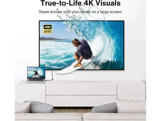 Alt view image 4 of 6 - Grey Active DisplayPort to HDMI Adapter, Unidirectional 4K@60Hz DP to HDMI Converter Updated New Version, Compatible with HP, ThinkPad, AMD Graphics & Desktops