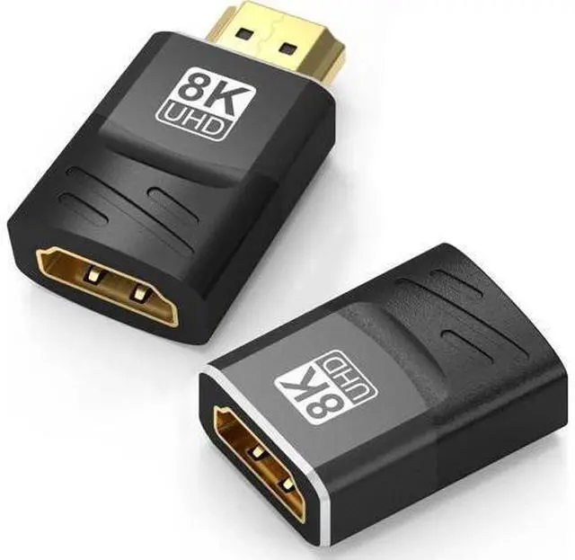 Main image of 2 Pack HDMI 2.1 Female to Female Coupler Adapter, 8K@60Hz 4K@120Hz HDR eARC HDMI Extension Connector for HDTV PC Laptop Monitor PS5
