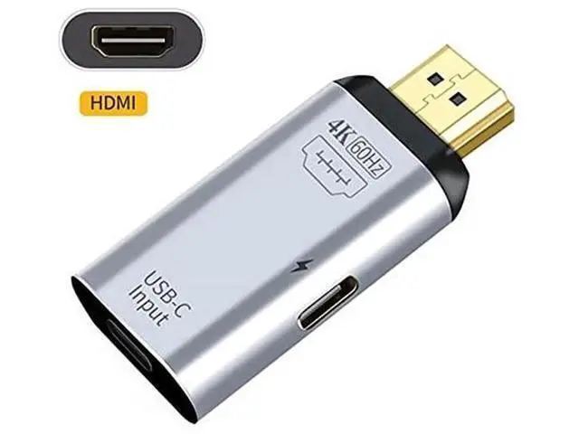 Alt view image 6 of 7 - USB-C Female to HDMI Adapter with PD Charging, 4K@60Hz Video Converter for Phone and Laptop
