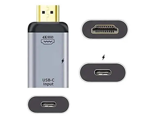 Alt view image 7 of 7 - USB-C Female to HDMI Adapter with PD Charging, 4K@60Hz Video Converter for Phone and Laptop