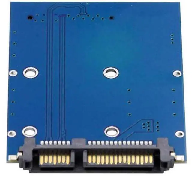 Alt view image 4 of 7 - Mini PCI-E mSATA SSD to SATA 3.0 22Pin 2.5 Inch HDD PCBA Adapter Converter Card for Laptop & Desktop Storage Upgrade