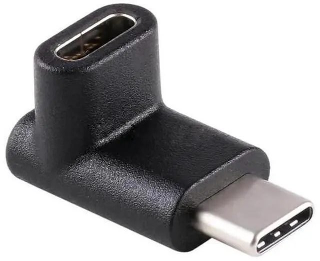 Main image of Up & Down 90 Degree Reversible USB 3.1 Type-C Male to Female Adapter, Low Profile Elbow Extension Connector Supports Charging Data Video for Laptops & Phones