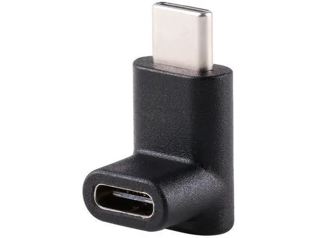 Alt view image 6 of 7 - Up & Down 90 Degree Reversible USB 3.1 Type-C Male to Female Adapter, Low Profile Elbow Extension Connector Supports Charging Data Video for Laptops & Phones