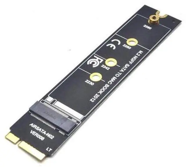 Main image of M.2 NGFF SATA SSD Adapter Card, For 2012 MacBook Air A1465 A1466, Riser Card Only (SSD Not Included)