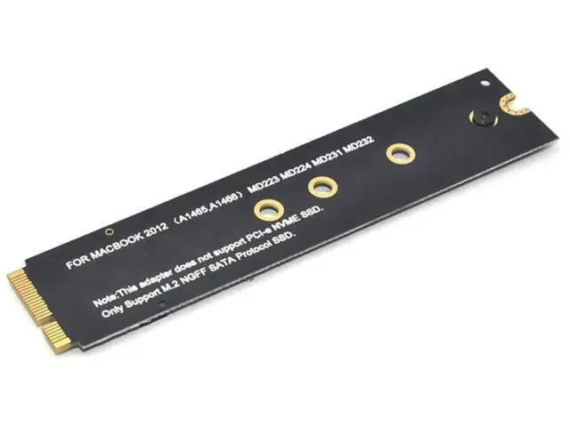 Alt view image 4 of 6 - M.2 NGFF SATA SSD Adapter Card, For 2012 MacBook Air A1465 A1466, Riser Card Only (SSD Not Included)