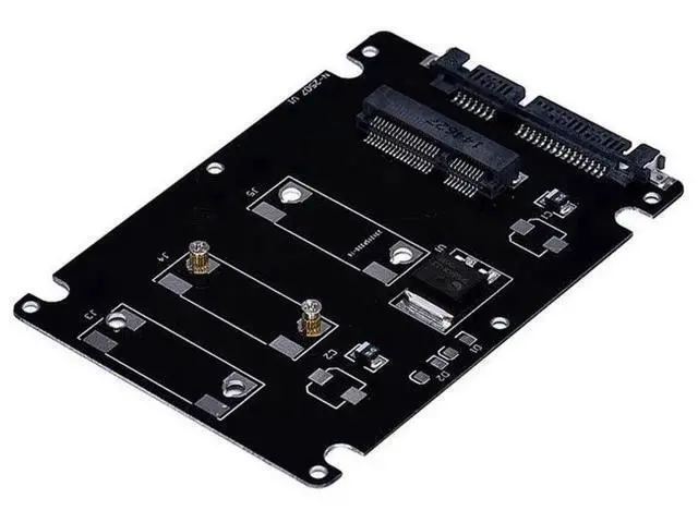 Alt view image 2 of 5 - Mini PCIe mSATA SSD to 2.5 Inch SATA3 Adapter Card with Enclosure & Mounting Screws