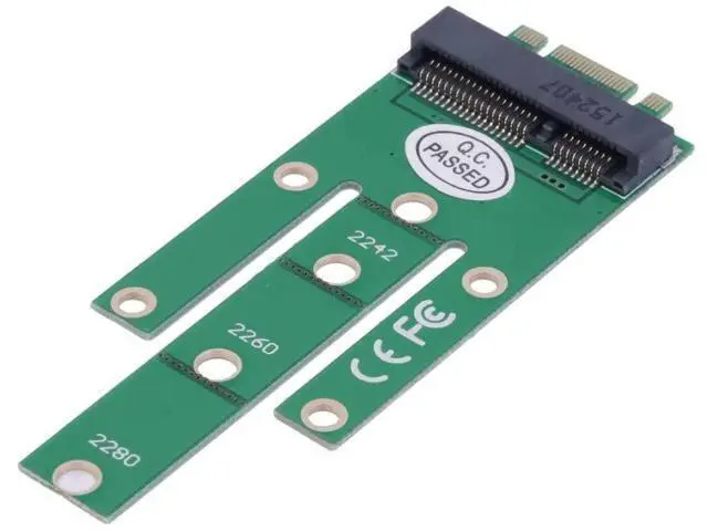 Alt view image 3 of 7 - Mini PCIe mSATA SSD to M.2 NGFF PCIe Converter Adapter PCBA Board