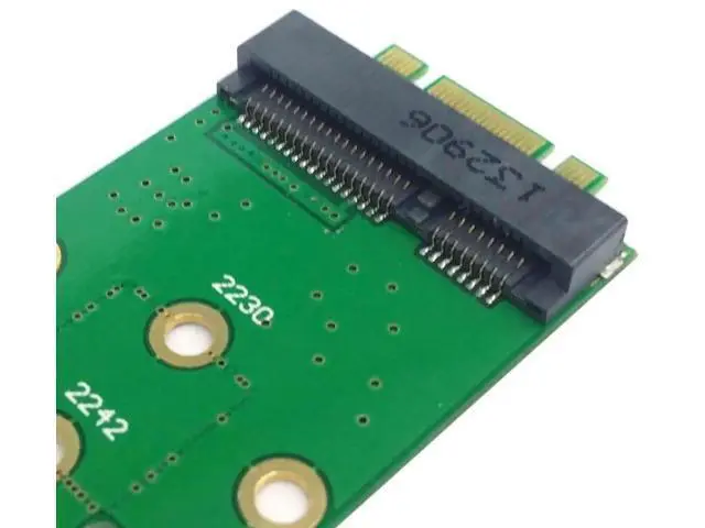 Alt view image 6 of 7 - Mini PCIe mSATA SSD to M.2 NGFF PCIe Converter Adapter PCBA Board