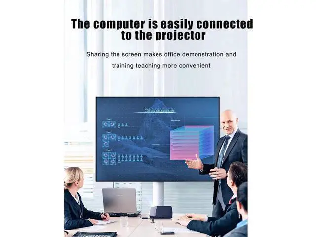 Alt view image 7 of 7 - 2 Pack Gold-Plated HDMI Male to VGA Female Adapter Black, HDMI to VGA Video Converter for Laptop PC Monitor Projector HDTV Xbox Raspberry Pi Roku Chromebook
