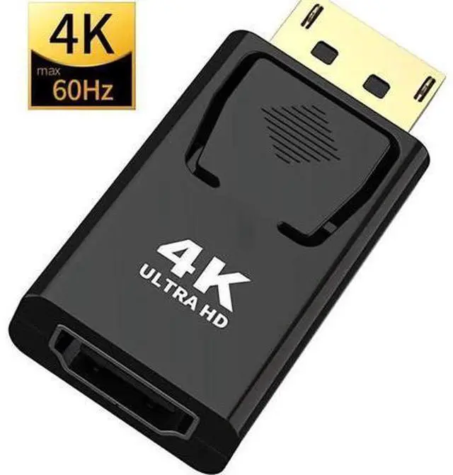 Main image of 5-Pack CableCreation DP Male to HDMI 1.4 Female Adapter, Gold-Plated DP to HDMI Converter Supports 4K 3D Audio Video Sync for Laptop PC HDTV Monitor Projector, Black