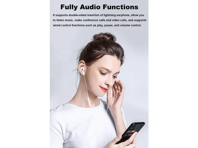 Alt view image 4 of 6 - USB C to 3.5mm Headphone Jack Adapter, Type C Audio Converter Compatible with iPhone 15/16 Series, iPad Air, Grey, No Charging/Data/Lavalier Mic Support
