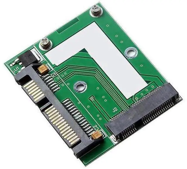 Alt view image 6 of 7 - Mini PCI-E mSATA SSD to 2.5" SATA3 6Gbps Adapter Card for Desktop PC