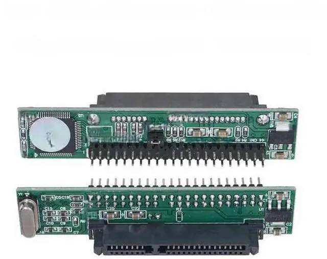 Alt view image 2 of 3 - Bidirectional 44Pin 2.5 IDE to SATA Adapter with JM20330 Chip, 90°/180° Angle Optional, Supports ATA100/ATA133 IDE HDD & CD/DVD, 1.5Gbps Transfer Speed for Notebook Storage Upgrade