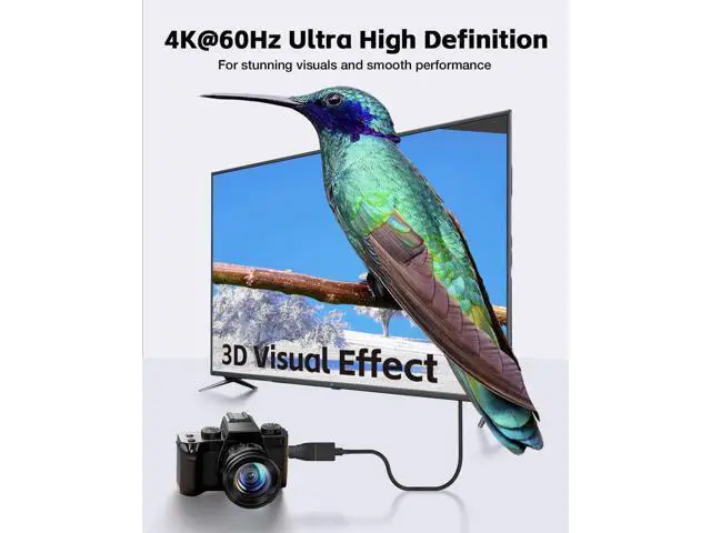 Alt view image 2 of 7 - 2-Pack Mini HDMI to HDMI Adapter, Gold-Plated Connectors Supports 4K Video, Compatible with Raspberry Pi, DSLR Cameras, Camcorders, Tablets & Graphics Cards