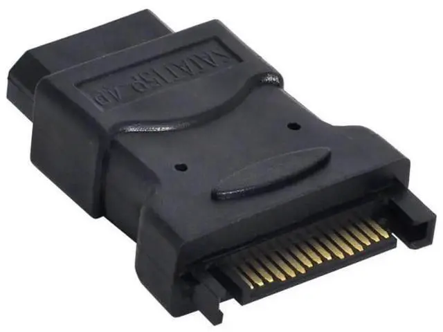 Alt view image 3 of 7 - 15Pin SATA Male to Molex IDE 4Pin Female Power Adapter Cable