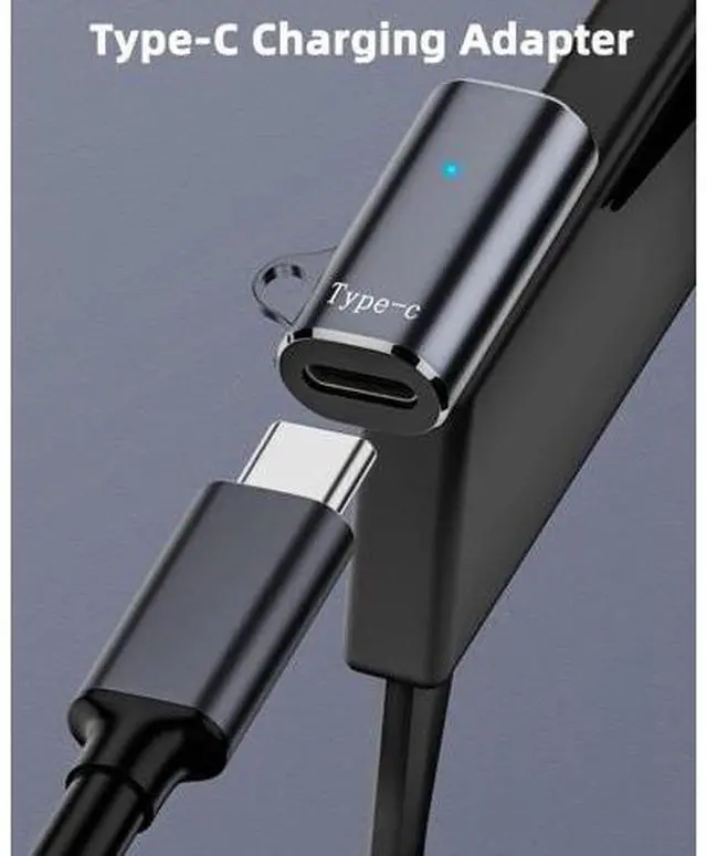 Alt view image 4 of 6 - 2 Pack Grey USB-C Magnetic Charging Adapter, Type C Charger Converter Compatible with AfterShokz Aeropex, Shokz OpenRun / OpenRun Pro / OpenRun Mini / OpenComm, No Charging Cable Included