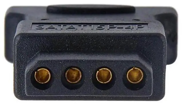 Alt view image 4 of 7 - 15Pin SATA Male to Molex IDE 4Pin Female Power Adapter Cable