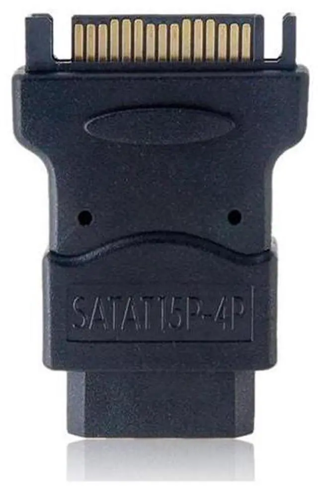 Alt view image 5 of 7 - 15Pin SATA Male to Molex IDE 4Pin Female Power Adapter Cable