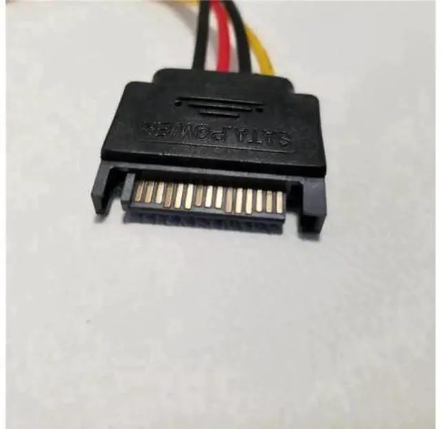 Alt view image 3 of 3 - 10cm SATA 15Pin to 4Pin IDE Molex Power Adapter Cable