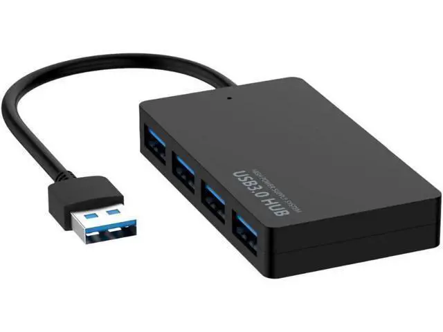 Alt view image 4 of 7 - 4-Port USB 3.0 Hub Splitter, 5Gbps Super Speed USB Extension Adapter for Laptops, Desktops PC, Portable Computer Accessory