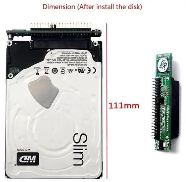 Alt view image 4 of 7 - 2.5" SATA HDD to 44Pin IDE/PATA Laptop Converter Adapter