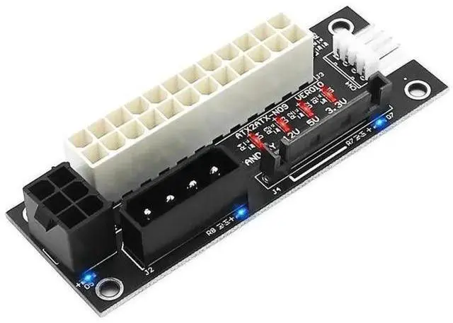 Main image of ADD2PSU Dual PSU Synchronous Startup Adapter Board, ATX 24Pin Trigger to Molex 4Pin/SATA/PCIe 6Pin Multi-Interface Sync Extender for High Power Graphics Card Extra Power Supply
