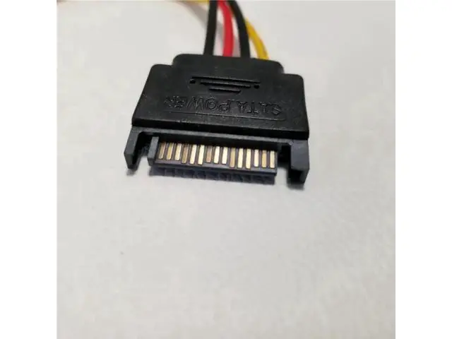 Alt view image 3 of 3 - 10cm SATA 15Pin to 4Pin IDE Molex Power Adapter Cable