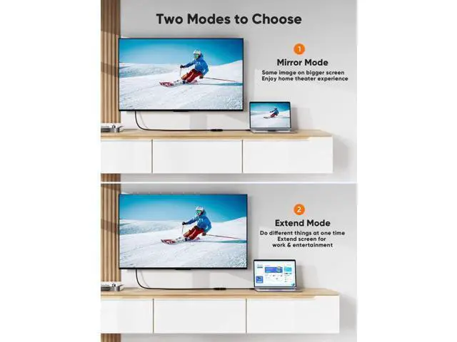 Alt view image 6 of 7 - 0.5FT Bi-Directional HDMI Male to DVI-I 24+5 Female Short Cable, 1080P Full HD HDMI DVI Converter Cord Compatible with PC, PS5, Xbox, Switch, TV Box & Blu-Ray Player