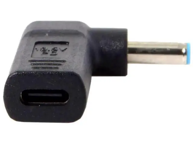 Alt view image 5 of 7 - 90 Degree Angled USB 3.1 Type-C Female to DC 4.5mmx3.0mm PD Emulator Trigger Adapter, 100W Fast Charging Converter for HP 4.5*3.0mm Barrel Jack Laptops