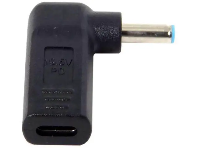 Alt view image 6 of 7 - 90 Degree Angled USB 3.1 Type-C Female to DC 4.5mmx3.0mm PD Emulator Trigger Adapter, 100W Fast Charging Converter for HP 4.5*3.0mm Barrel Jack Laptops