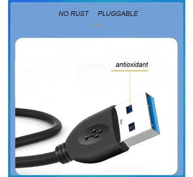 Alt view image 2 of 6 - 2 Pack 1FT USB 3.0 Male to Female Extension Cable, High Speed USB Extender for Keyboard, Mouse, Webcam, Camera, Hub, Printer & Hard Drive