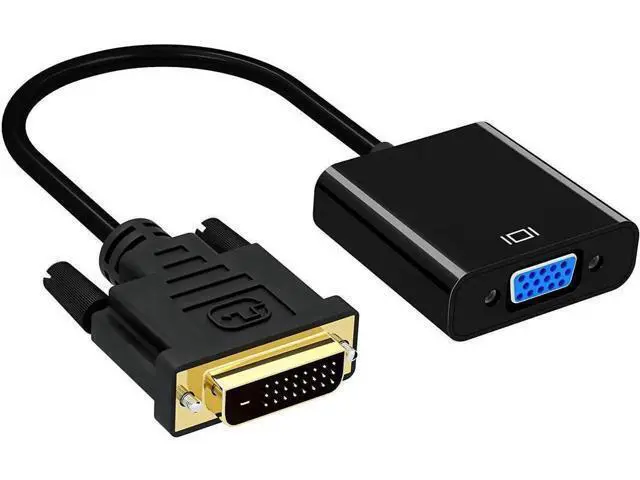 Alt view image 5 of 7 - Active DVI-D 24+1 Male to VGA Female Converter Adapter Cable, Digital DVI to Analog VGA Video Cord for PC Laptop Monitor Projector