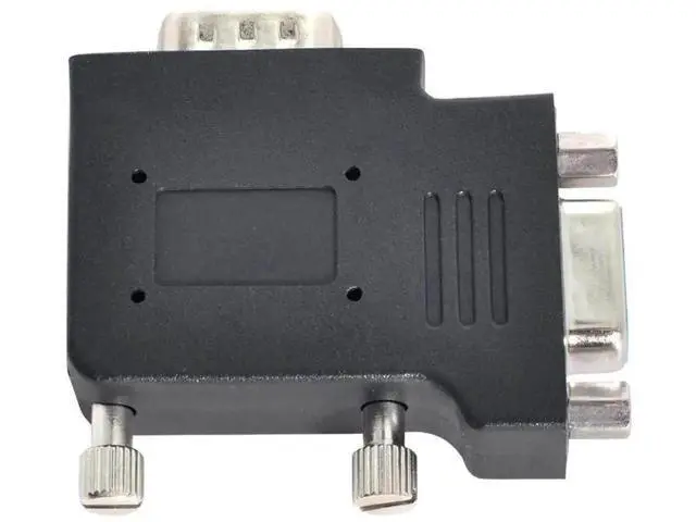 Alt view image 5 of 6 - Vertical Flat Left 90 Degree VGA SVGA Male to Female Extension Adapter, Black Right Angle VGA Extender