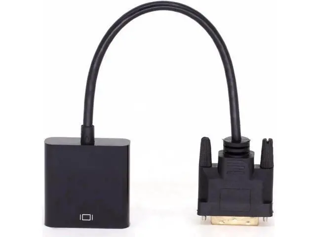 Alt view image 2 of 5 - 25CM Active Dual Link DVI-D 24+1 Male to VGA Female Video Adapter Cable with DAC Chip, Digital to Analog Signal Converter, Max 1920x1080 Resolution