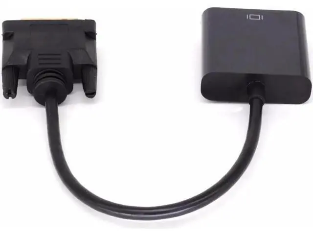 Alt view image 5 of 5 - 25CM Active Dual Link DVI-D 24+1 Male to VGA Female Video Adapter Cable with DAC Chip, Digital to Analog Signal Converter, Max 1920x1080 Resolution